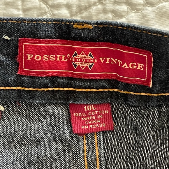 Fossil Vintage Jeans Dark Wash 10L - Picture 3 of 10